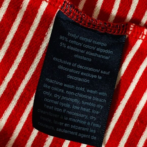 Tommy Hilfiger Red And White Seafaring Open Jacket Size Small Women’s - Picture 11 of 11